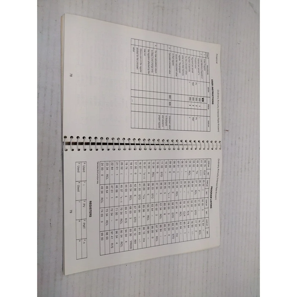 Texas Instruments SR-56 Calculator 1976 owners manual book 70's Vintage Tech
